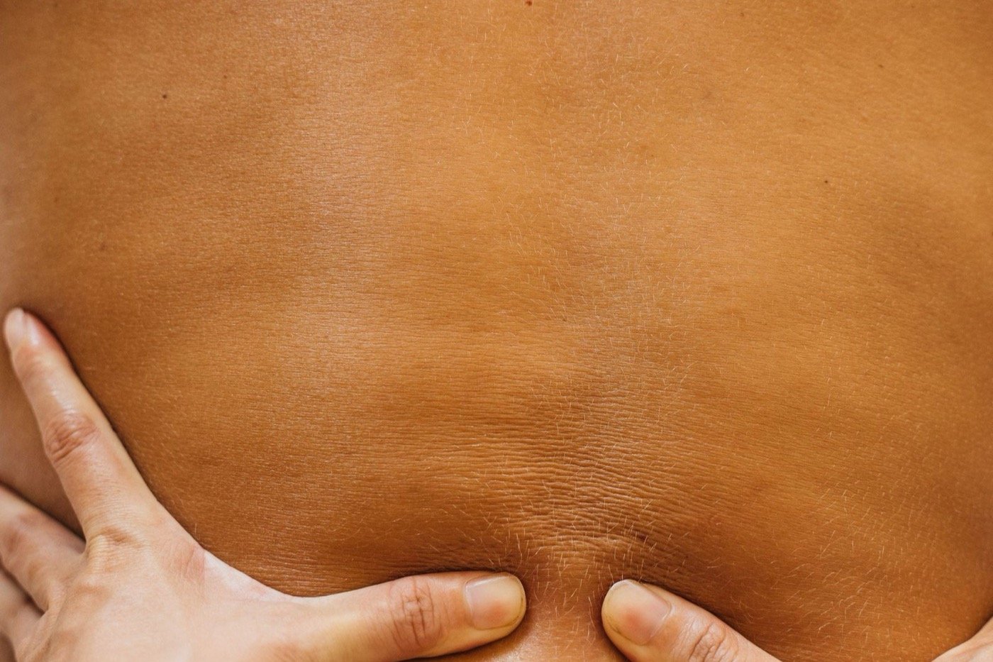 Focused deep tissue work through the lower back and shoulders