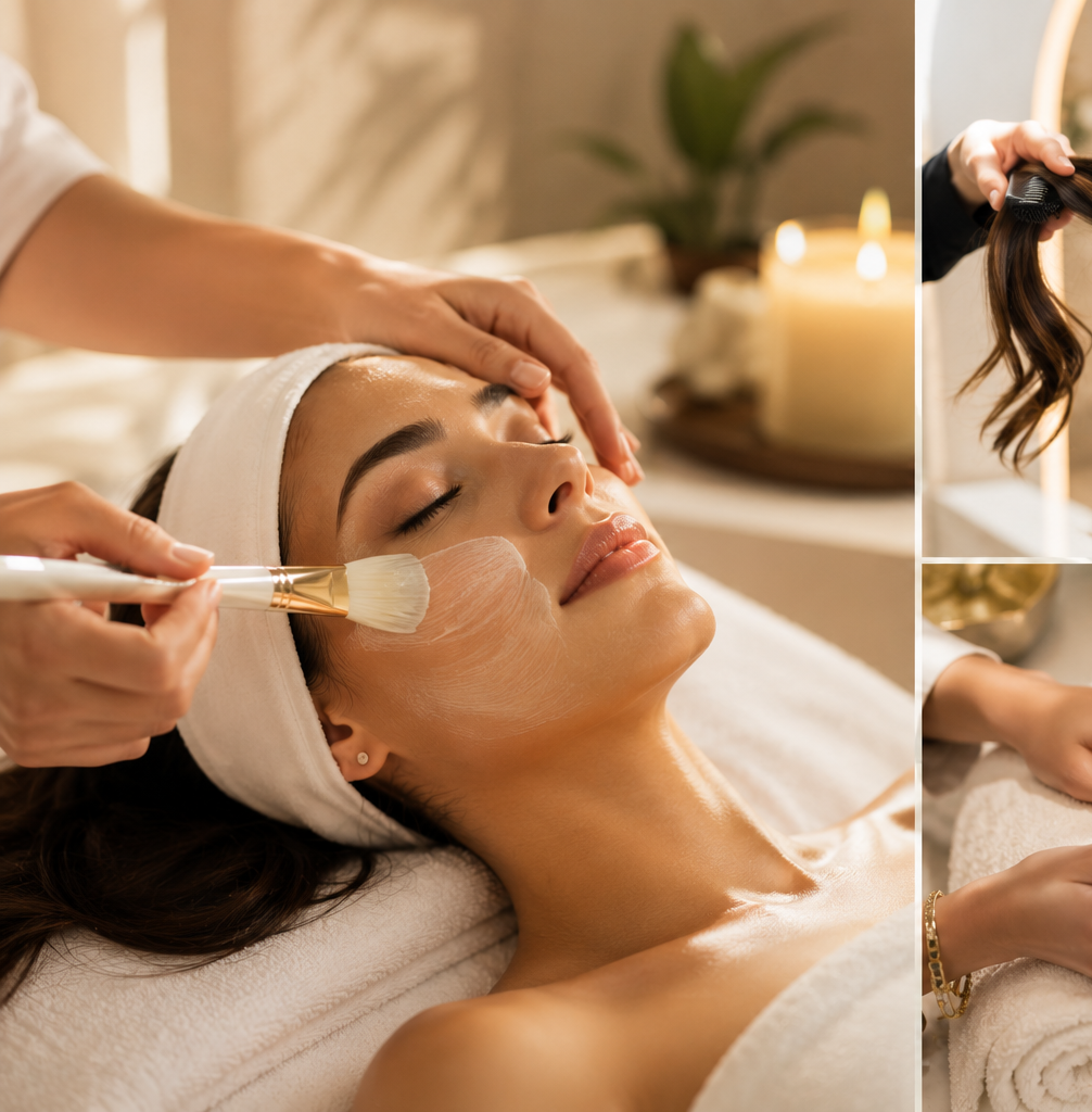 Facial treatment โ skin ritual at Plum & Sugar