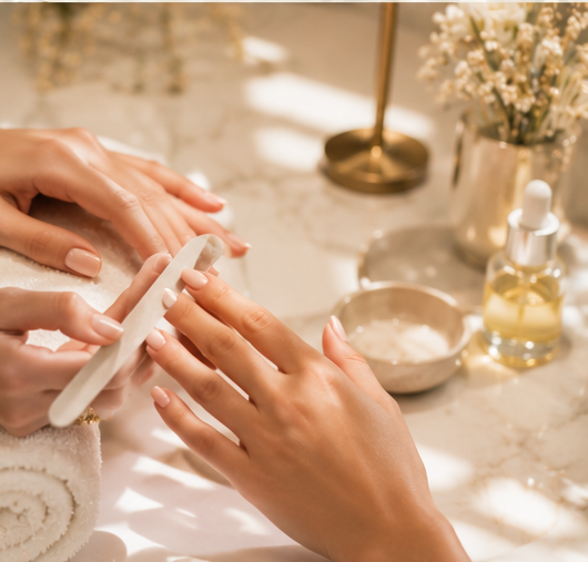Nail care at Plum & Sugar
