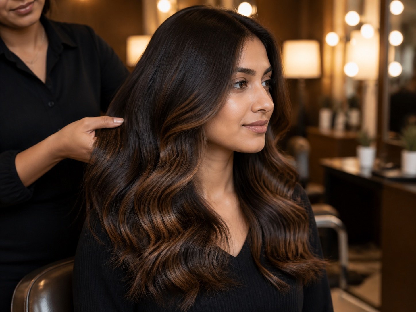 Colour and Balayage result on Indian hair