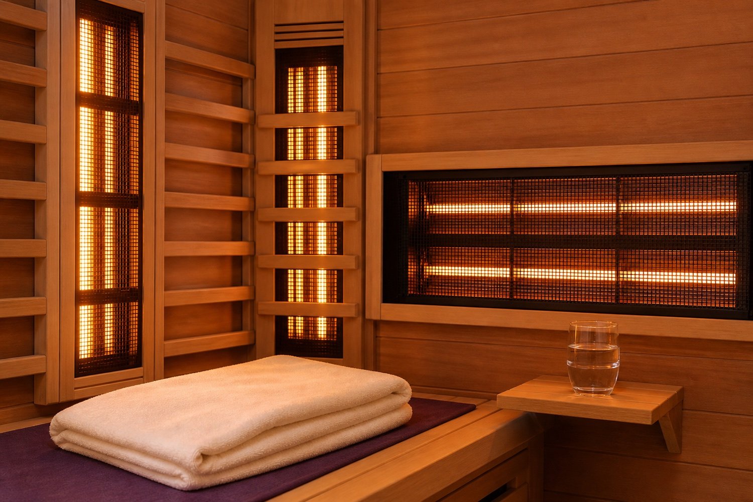 Private infrared sauna treatment at Plum and Sugar