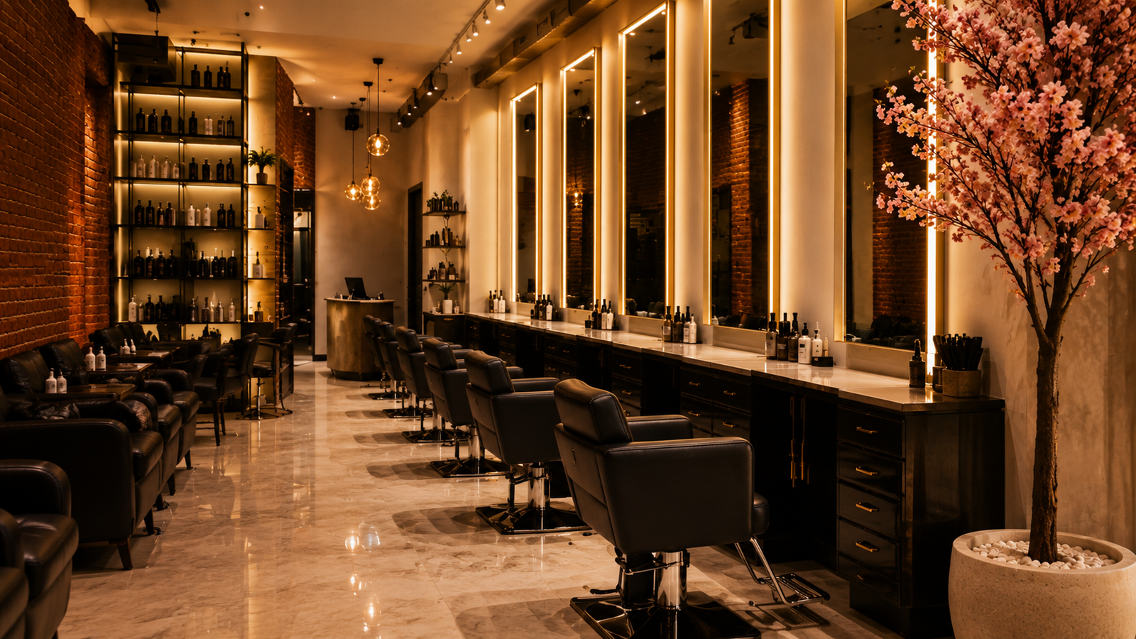 JP Nagar — Plum & Sugar salon interior