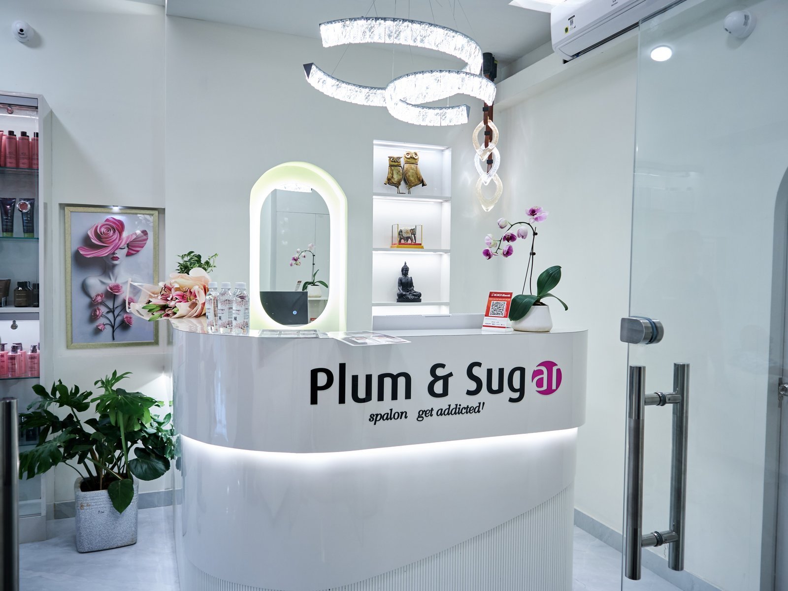 JP Nagar — Plum & Sugar salon interior
