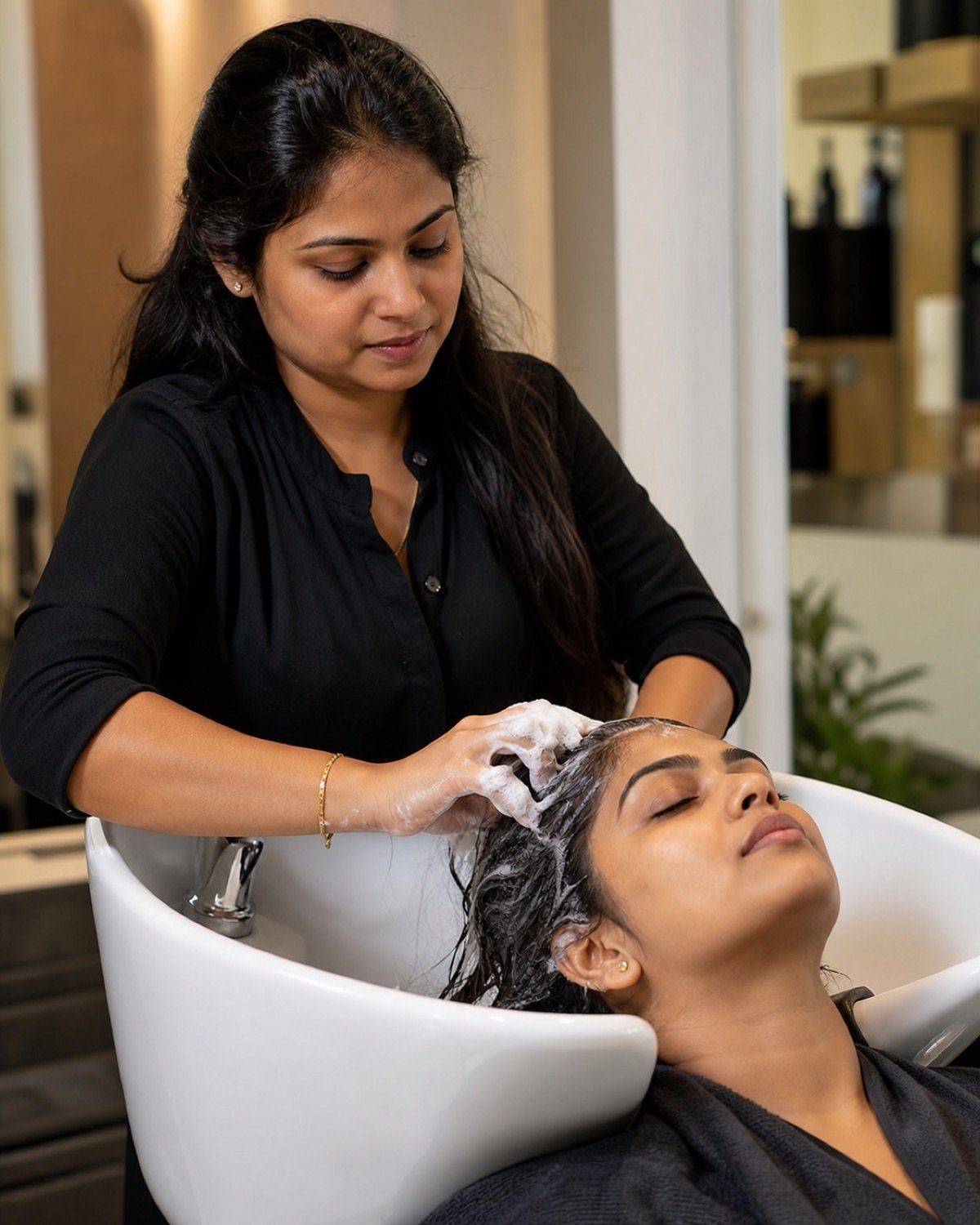 Clarifying wash preparing Indian hair for Protein Re-filler