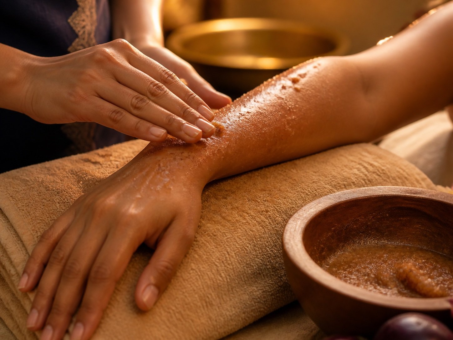 Body polish ritual detail
