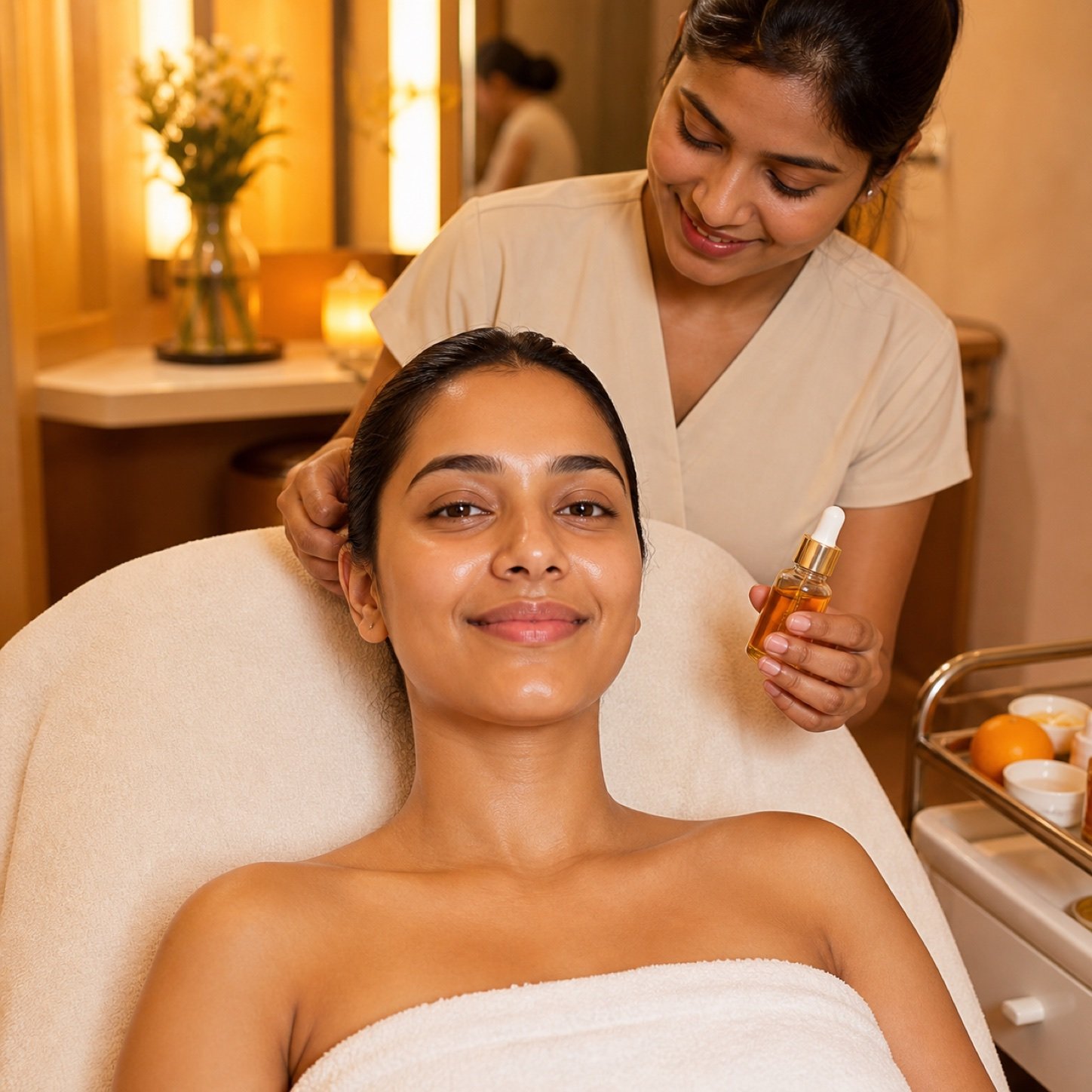 Vitamin C facial glow for Indian skin