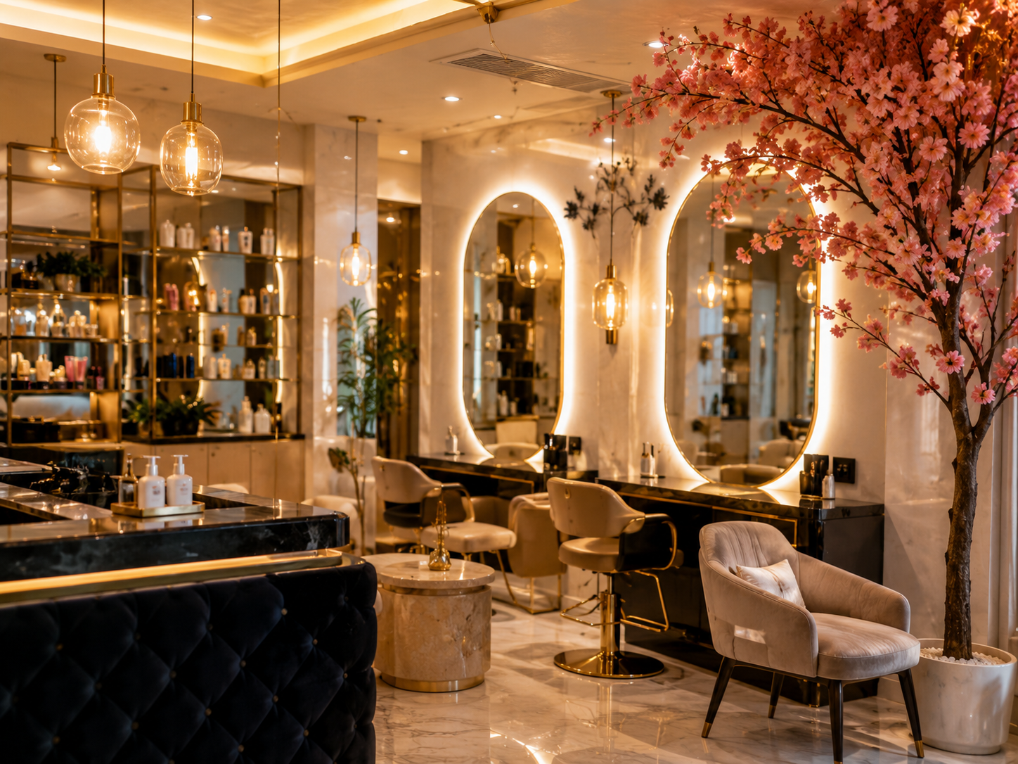 Plum & Sugar salon interior