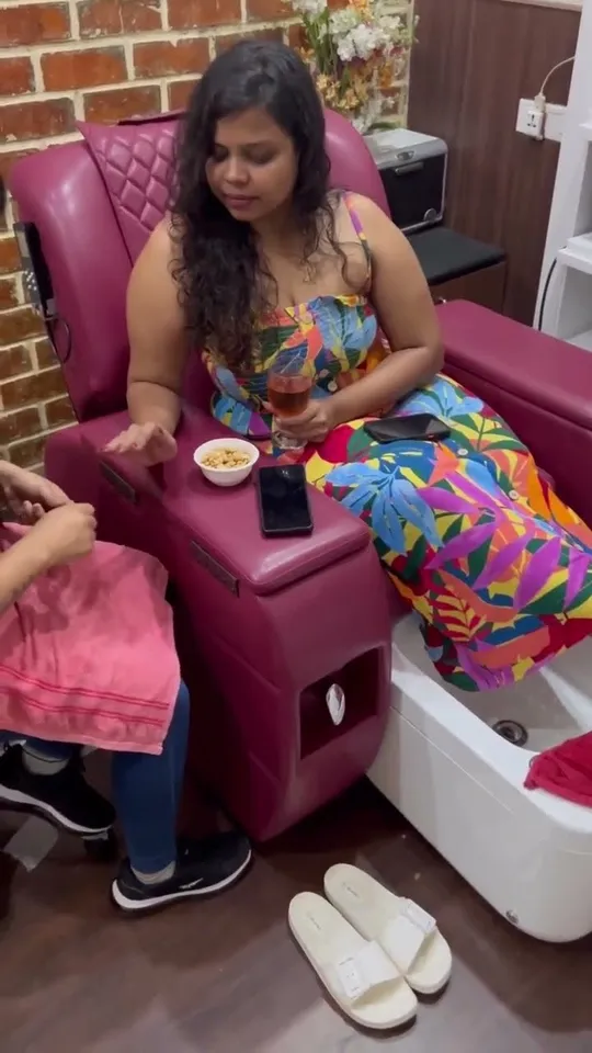 Pedicure time — Plum & Sugar salon, Bengaluru